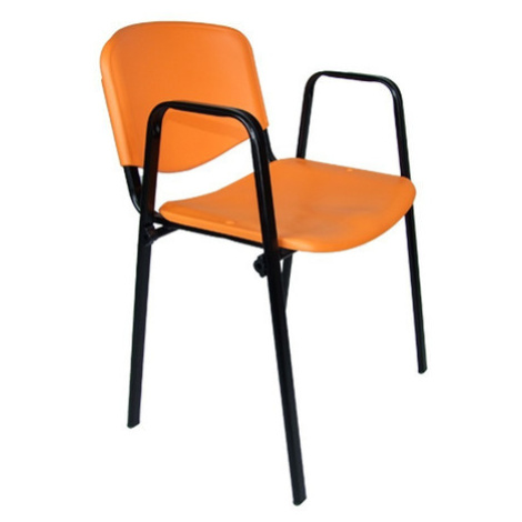 Konferenční židle ISO plastová s područkami RAL-2003 Mazur