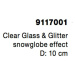 NOVA LUCE stínítko BELAR čiré sklo a třpytivý efekt 9117001