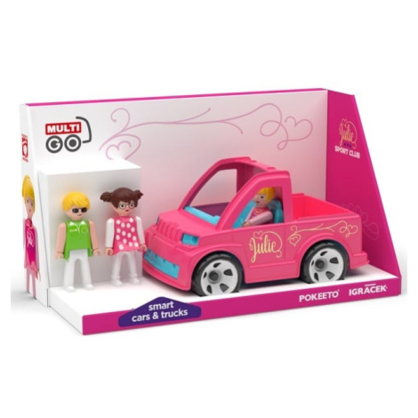 Igráček MultiGO Trio Julie sport club - auto pro holčičky s figurkami EFKO