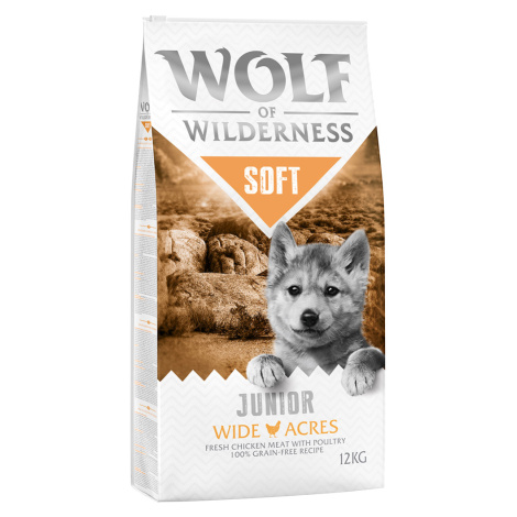 Little Wolf of Wilderness Junior "Soft - Wide Acres" - kuřecí - výhodné balení 2 x 12 kg