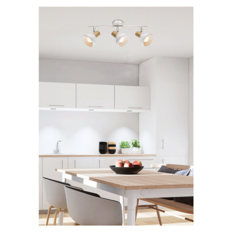 Závěsná stropní lampa 3xE14 bílá PUERTO CANDELLUX