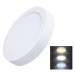 Solight LED mini panel CCT, přisazený, 18W, 1530lm, 3000K, 4000K, 6000K, kulatý