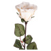 Umělá květina Růže velkokvětá 72 cm, bílá