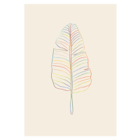 Ilustrace Banana Rainbow Leaf, Studio Collection, (26.7 x 40 cm)