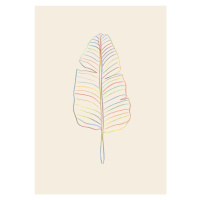 Ilustrace Banana Rainbow Leaf, Studio Collection, 26.7 × 40 cm