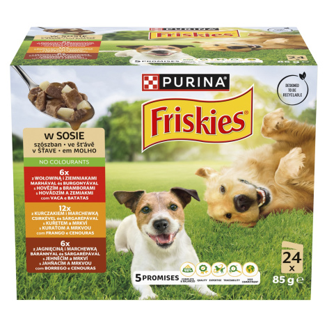 Friskies omáčkový výběr - vlhké krmivo pro psy 24 x 85 g