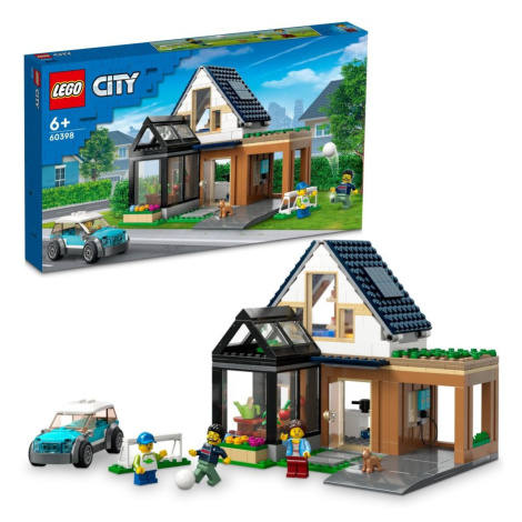 Lego® city 60398 rodinný dům a elektromobil