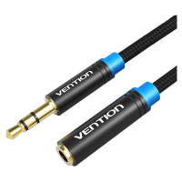 Kabel Vention Braided 3.5mm Audio Extender 1m VAB-B06-B100-M Black