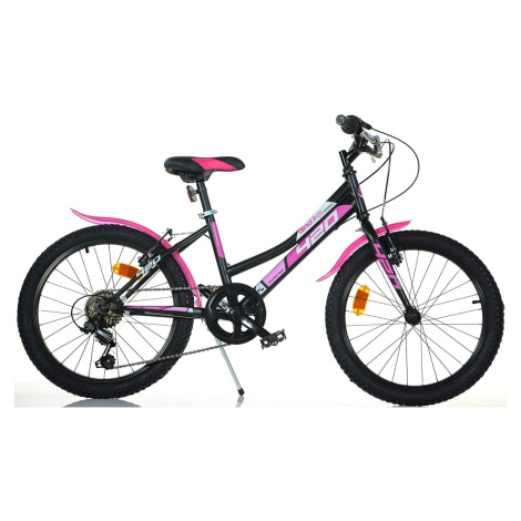 DINO Bikes - Dětské kolo 20" 420D-04SC -AURELIA černo-růžové s převody
