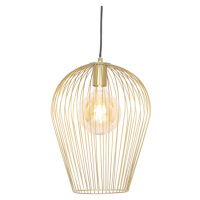 Designová závěsná lampa zlatá - Wire Ario