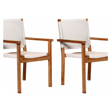 Tuindeco Teak garden chair Riau (set of 2 chairs)