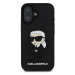 Karl Lagerfeld 3D Rubber Ikonik Zadní Kryt pro iPhone 16 Black