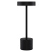 NOVA LUCE venkovní stolní lampa FUMO černý hliník a akryl LED 2W 3000K 3000K 220-240V 163st. IP5