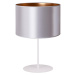 - Stolní lampa CANNES 1xE14/15W/230V 20 cm stříbrná/měděná/bílá