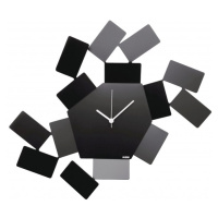 Nástěnné hodiny Stanza Scirocco, černé, prům. 46 cm - Alessi