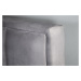 LuxD Designová postel Gallia 180 x 200 cm stříbrno-šedá