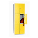 Wolf Skříň s boxy, 6 přihrádek, 1800 x 600 x 500 mm, dveře zinkově žluté