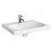 Geberit 500.629.01.8 - Umyvadlo 600x482 mm, otvor pro baterii, se skrytým přepadem, s KeraTect, 