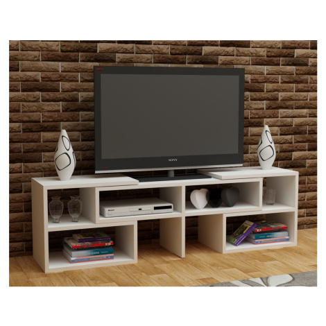 Kalune Design TV stolek CARE 137 cm bílý