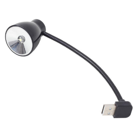 Gembird USB lampička k notebooku, flexibilní, černá - NL-02