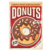 Ilustrace Donuts promotional retro poster design, lukeruk, 30 × 40 cm