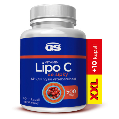GS Vitamin Lipo C se šípky 500 mg XXL 100+10 kapslí Green Swan