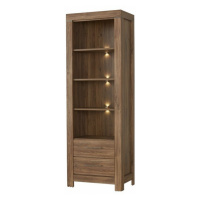 Sconto Vitrína GENT 01 akácie tmavá