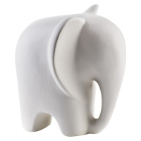 Mondex Keramický slon MIA WHITE I bílý