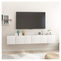 vidaXL Závěsné TV skříňky 3 ks bílé 60x30x30 cm