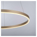 LEUCHTEN DIREKT is JUST LIGHT LED závěsné svítidlo matná mosaz, kruhové, pr.60cm, stmívatelné, S