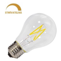 LED žárovka 4W 4xCOB Filament E27 470lm CCD TEPLÁ BÍLÁ, STMÍVATELNÁ