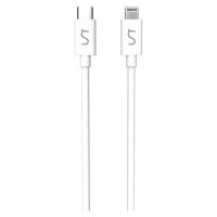 iWant certifikovaný USB-C - Lightning kabel 1m bílý