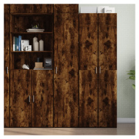 vidaXL Skříň highboard kouřový dub 40 x 42,5 x 185 cm kompozitní dřevo