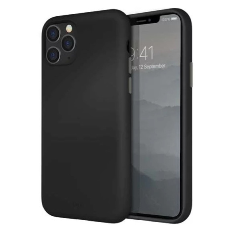 Kryt UNIQ Lino Hue iPhone 11 Pro ink black (UNIQ-IP5.8HYB(2019)-LINOHBLK)