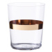 Poháry Tumbler s pruhem ve zlaté barvě 440 ml set 6 ks – 21st Century Glas Lunasol META Glass