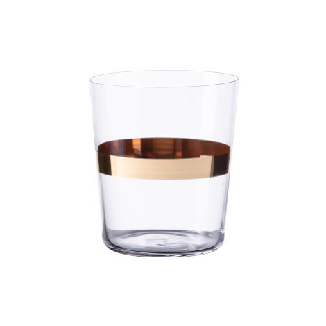 Poháry Tumbler s pruhem ve zlaté barvě 440 ml set 6 ks – 21st Century Glas Lunasol META Glass Sola