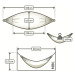 La Siesta MODESTA DOUBLE PATTERN - houpací síť vyrobena z měkké organické bavlny