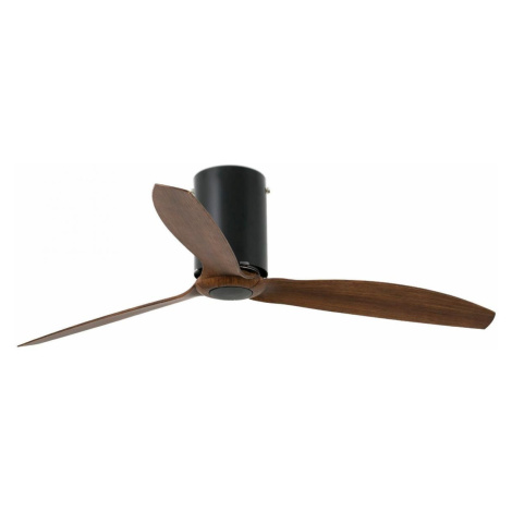 FARO 32042 MINI TUBE FAN, černá/dřevo, stropní ventilátor s DC motorem - FARO
