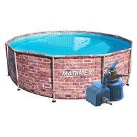 Bazén Marimex Florida 3,66x0,99 m s pískovou filtrací - motiv CIHLA
