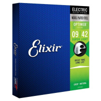 Elixir 19002 Optiweb 9-42 Struny pro elektrickou kytaru