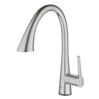 Dřezová baterie Grohe Zedra Touch se senzorem supersteel 30219DC2