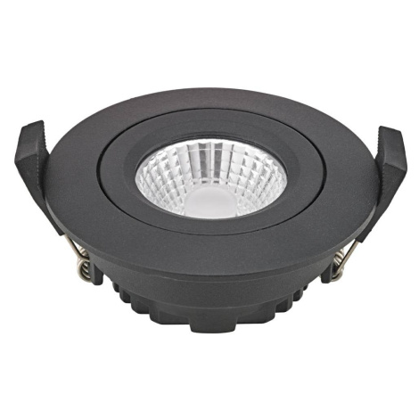 Sigor LED bodový podhled Diled, Ø 8,5 cm, 6 W, 3 000 K, černý
