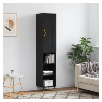 vidaXL Skříň highboard černá 34,5 x 34 x 180 cm kompozitní dřevo