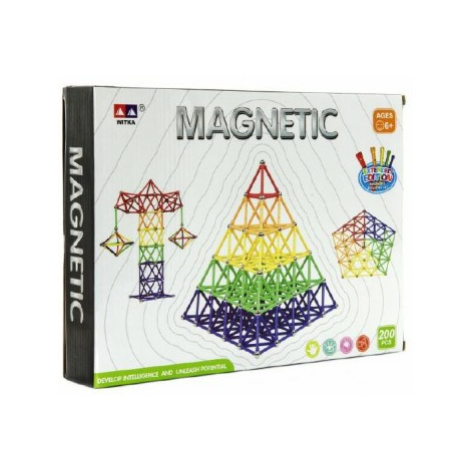 Magnetická stavebnice 200ks Magnetic Teddies