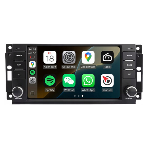 Jeep Dodge Chrysler Navigace Android Auto Carplay Mapy Aplikace