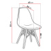 Jídelní set (stůl + 4x židle) Fignon, bílý