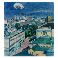 Obrazová reprodukce View of Moscow, Wassily Kandinsky, 40 × 40 cm