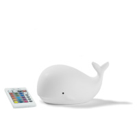 Rabbit & Friends Dotyková lampička velryba s ovládáním