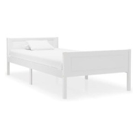 Shumee Rám postele - masivní borové dřevo, bílý, 100 × 200 cm
