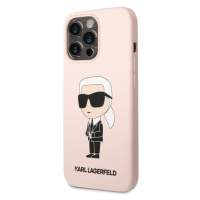 Pouzdro Karl Lagerfeld Liquid Silicone Ikonik NFT iPhone 13 Pro Max růžové